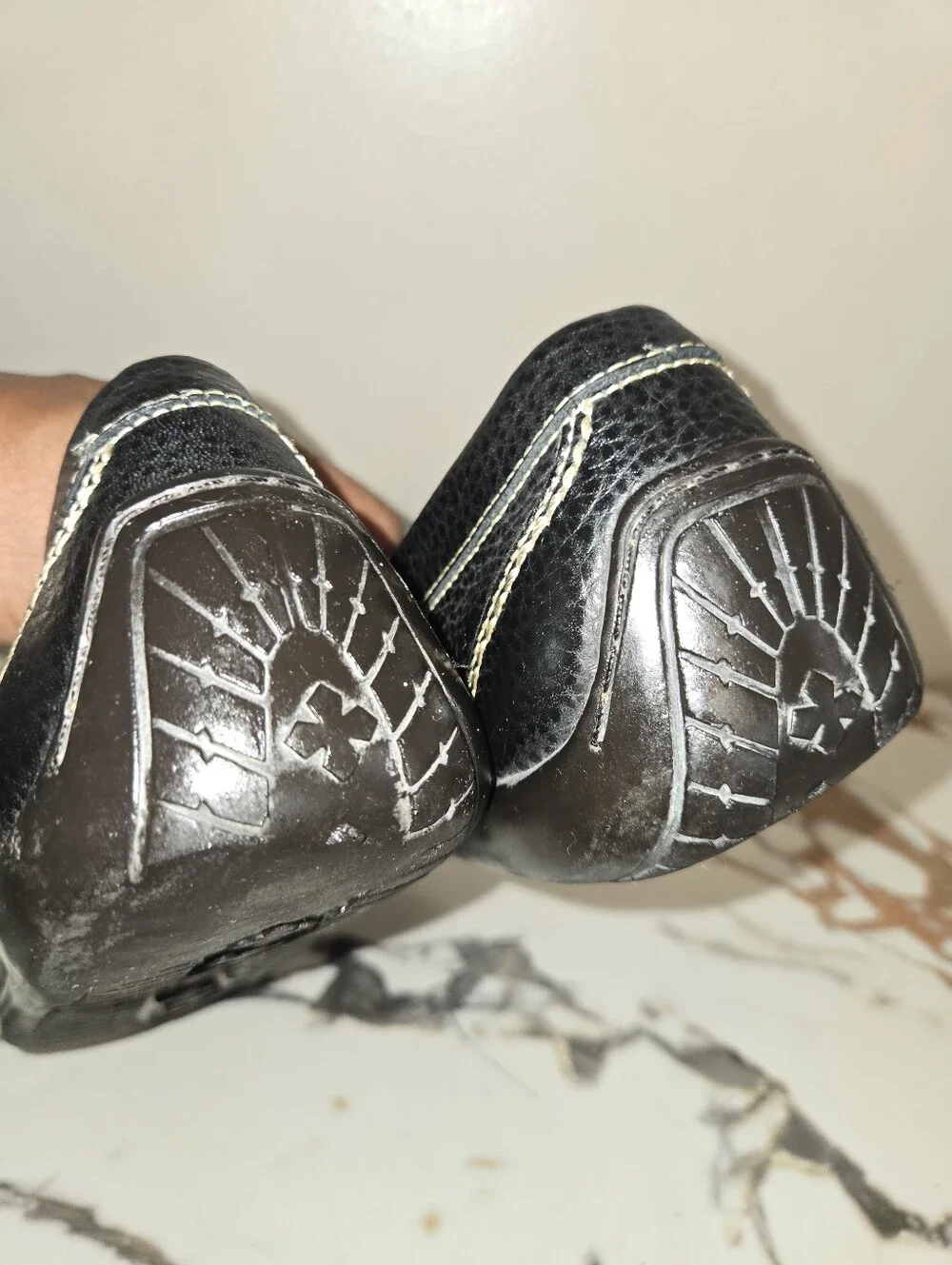Martin Dingman Mens Pebbeled Leather Loafers  Size 10 1/2 M